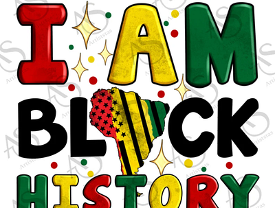 I Am Black History Png Sublimation Design 3d animation app branding design graphic design illustration logo motion graphics ui vector