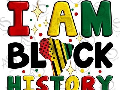 I Am Black History Png Sublimation Design