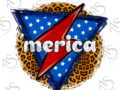 Merica Leopard Background Png Design