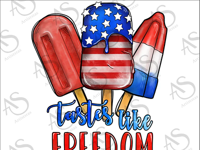 Tastes Like Freedom Png,4th of July Png 3d animation app branding design graphic design illustration logo ui vector