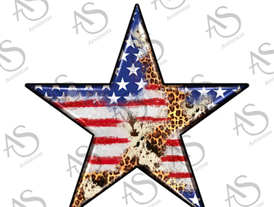 Western American Flag Star Png Sublimation 3d animation app branding design graphic design illustration logo ui vector