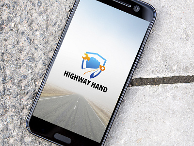 highway Help App app design flat free gif icon ios iphone modern profile psd screen