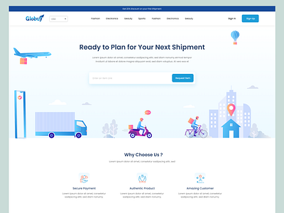 Globuy - Logistics Website