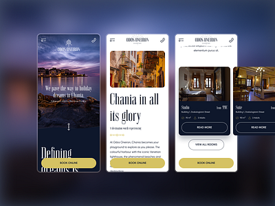 Hotel mobile design chania dreamy hotel hotel website minimal mobile responsive design typography ui uidesign ux web design webdesign website