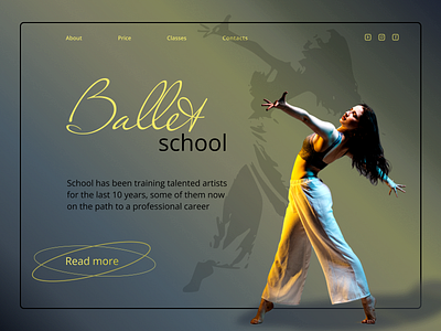 Ballet school design ui