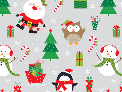 Christmas digital Pattern design graphic design pattern