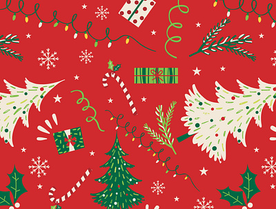 Christmas Tree Pattern design graphic design pattern