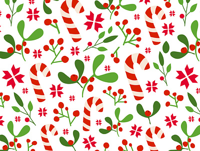 Christmas Candy Pattern design graphic design pattern