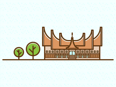 Infographic Line Illustrations Slideshow [GIF] apartment birthday cake breakfast champagne city building flag icon set line people traditional house tree house villa