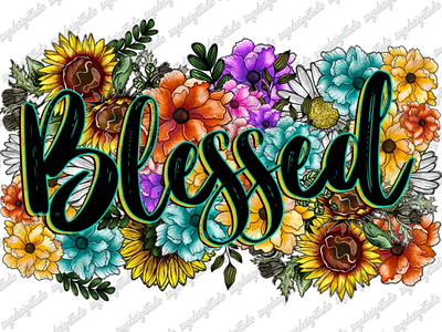 Blessed Png, Flower Png, Sunflower PNG