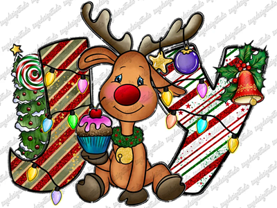 Christmas Joy Png, Merry Christmas, Deer Png 3d animation app branding design graphic design illustration logo ui vector