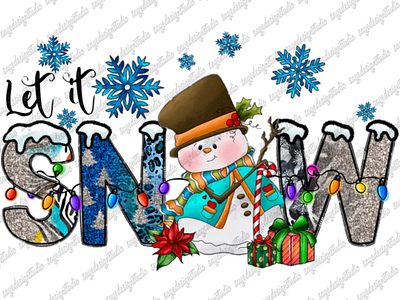 Let It Snow Png, Santa Claus Png, Snow Png