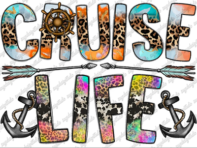 Cruise Life Png, Sublimation Design Png 3d animation app branding design graphic design illustration logo ui vector