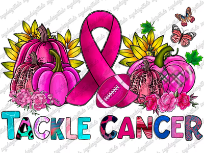 Tackle Cancer PNG, Sublimation design 3d animation app branding design graphic design illustration logo ui vector