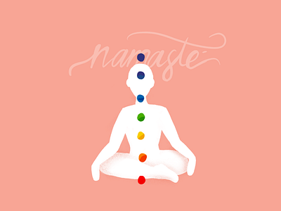 Namaste illustration namaste yoga