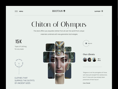 Concept: "Chiton of Olympus" clothing store branding concept design designer graphic design illustration logo shop ui ux
