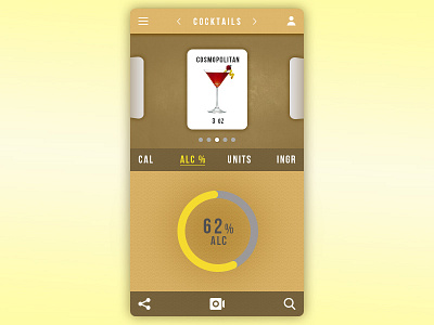 Day 09 - Alcohol Tracker alcohol challenge cocktail daily design tracker ui
