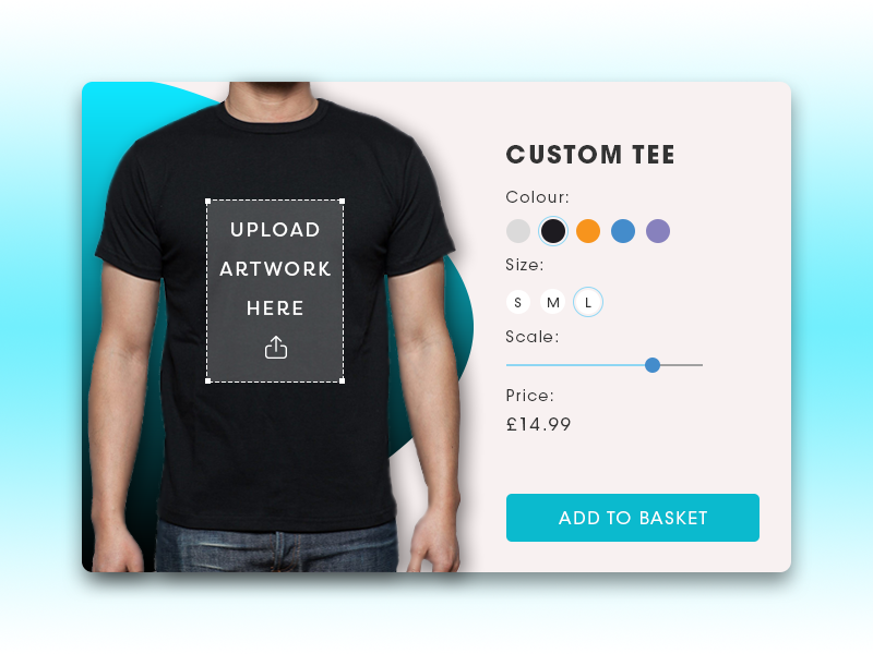 Day 16 TShirt Creator by Peter Eastwood on Dribbble