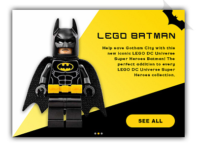 Day 28 - Toy Product Card batman card challenge daily design lego movie product toy ui