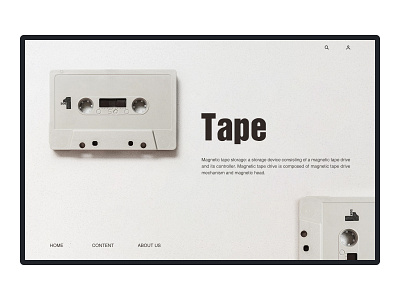 Tape website illustration ux web