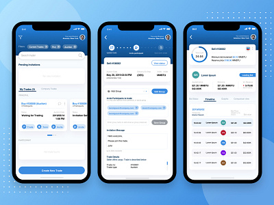 Liquid Natural Gas auction & trade App auction design gas ios trade ui uidesign