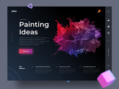 Studio Team - Website Concept community concept design dark dark mode dark theme landing page studio site ui ux website website design