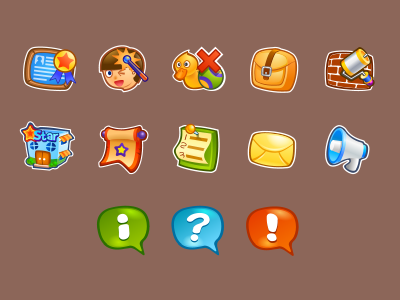 Icons For Social Game cute icon vectors
