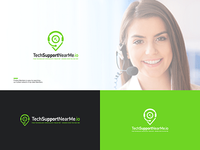 TechSupportNearMe branding business coaching design digital education illustration logo map support technology