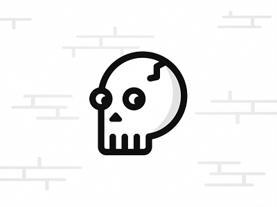 Spooky, scary Skeleton - Halloween Icon design halloween icon illustration october pumpkin scary skeleton skull spider spooky