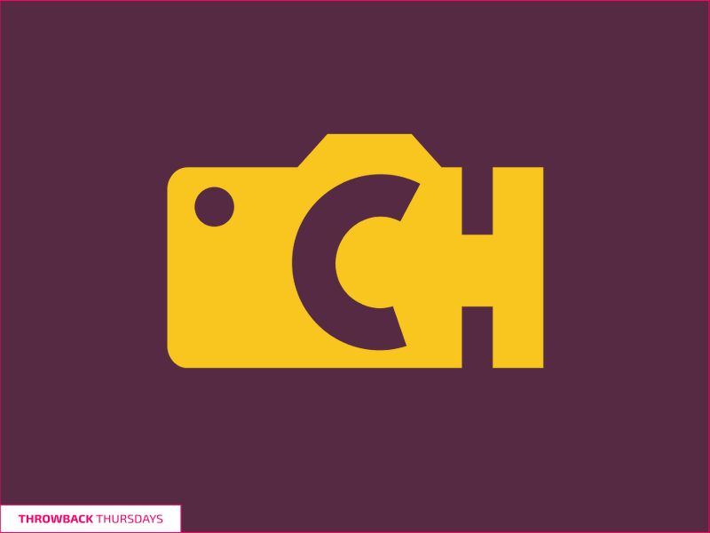Throwback Thursdays CH Logo photography yellow purple logo throwback