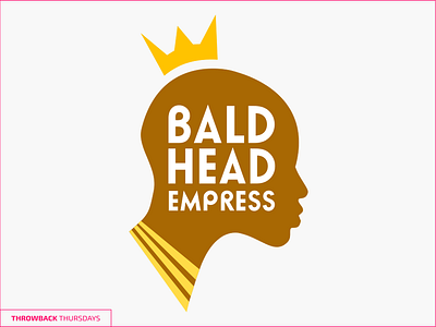 Throwback Thurdays Baldhead african bald crown head logo throwback