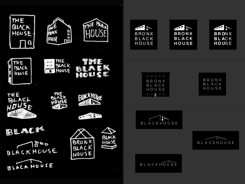 Bronx Black house Sketches sketches building house black logo