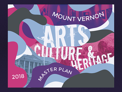 City of Mt Vernon Arts & Cultural Master Plan booklet colorful modern playful print