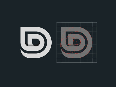 D Drop lettermark app debut graphicdesign hello logo process thanks typography ui ux