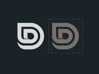 D Drop lettermark