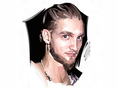 Portrait - Layne Staley aic alice in chains digital art digital portrait grunge illustration layne staley man in a box painterly brushes photoshop portrait painting seattle singer