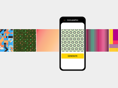 Generate Graphics abstract ai design generative geometric gradient pattern