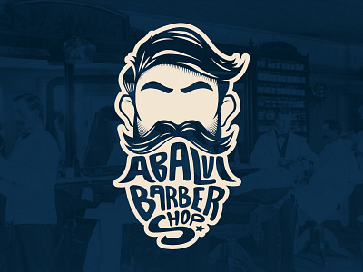 Abalvi Barber Shop barber shop beard logo logotype trademark