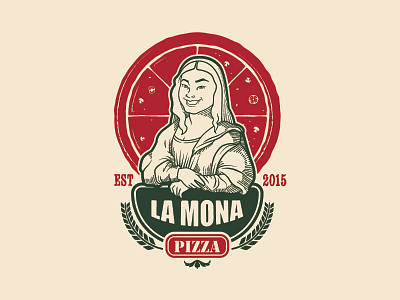 Logo La Mona Pizza 07