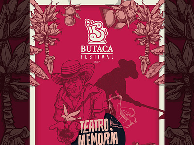 Butaca Festival official poster 2017 version illustration poster poster art
