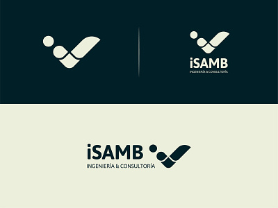 iSAMB Logo badge branding design logo logotype trademark vector
