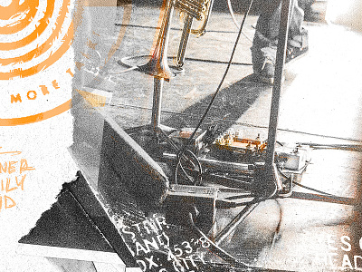 LSTNR 35mm barrett colvin grain grit illustration listener live music photography rock texture