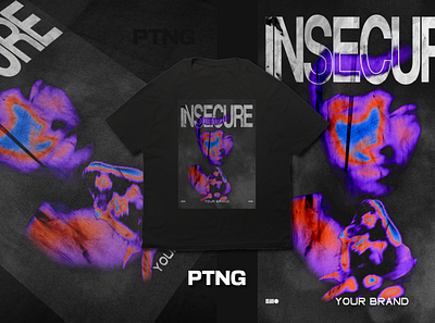 INSECURE available branding design graphic design streetwear t shirt design