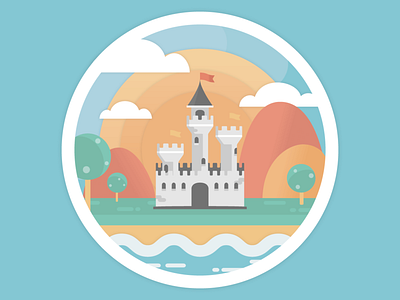 Little Castle castle illustration vector