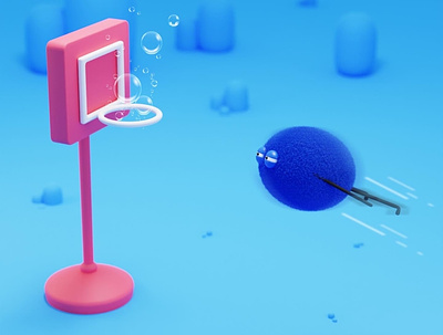 Basketball - lowepoly 3d 3d 3dcharacter basketball blender design graphic design lowpoly moddeling