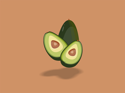 Fruit Wallpaper - Avocado app branding corel design graphic design illustration logo ui ux vector wallppaper