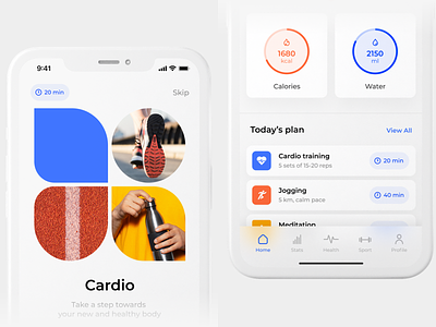 iOS UI, Fitness App