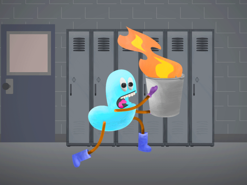 Hot Bean after effects animation cel animation illustration