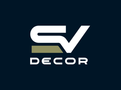 SV Decor Identity Design Logo branding branding and identity decor laminates logo logo design plywood wordmark
