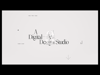 Outpost - Concept Exploration #2 branding c4d cinema 4d colour design glass layout logo minimal typography ui web design website